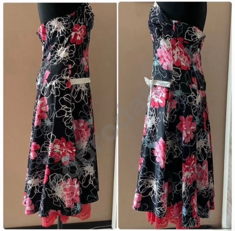 Платье без бретелей с жакетом 48