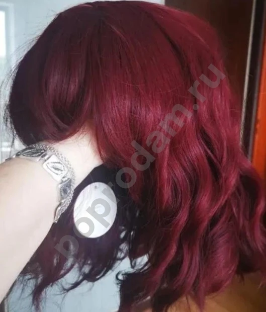 Парик бордовый новый