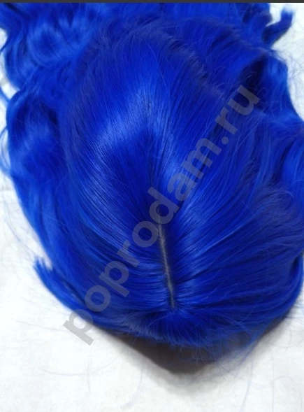 Парик синий каре новый