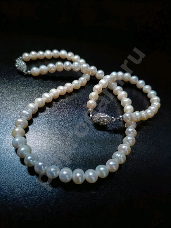 Крупный Комплект. Натуральный Жемчуг. Italia Independent. Бусы и Браслет.