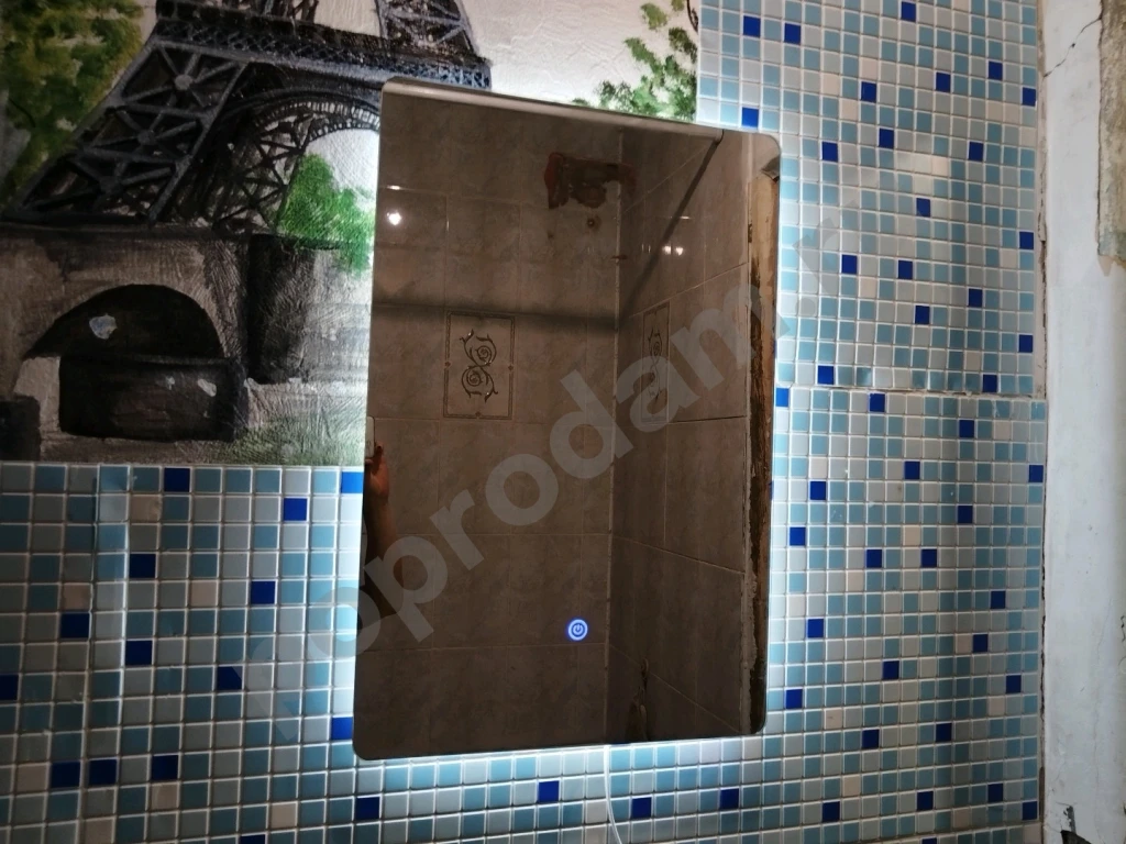 Зеркало настенное с подсветкой прямоугольное,40×60