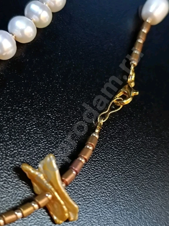 Длинные Бусы. 1метр 39см. Italia Independent. Натуральный Жемчуг.