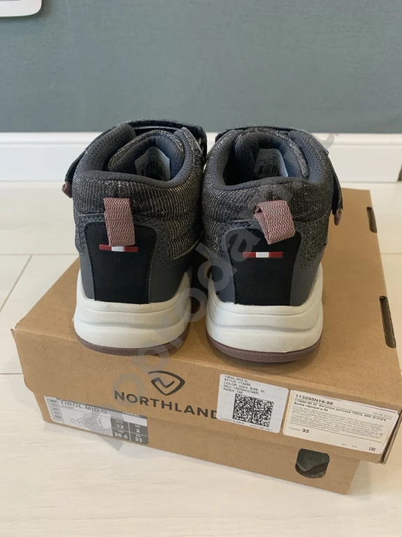 Ботинки осенние для девочки утепленные размер 32