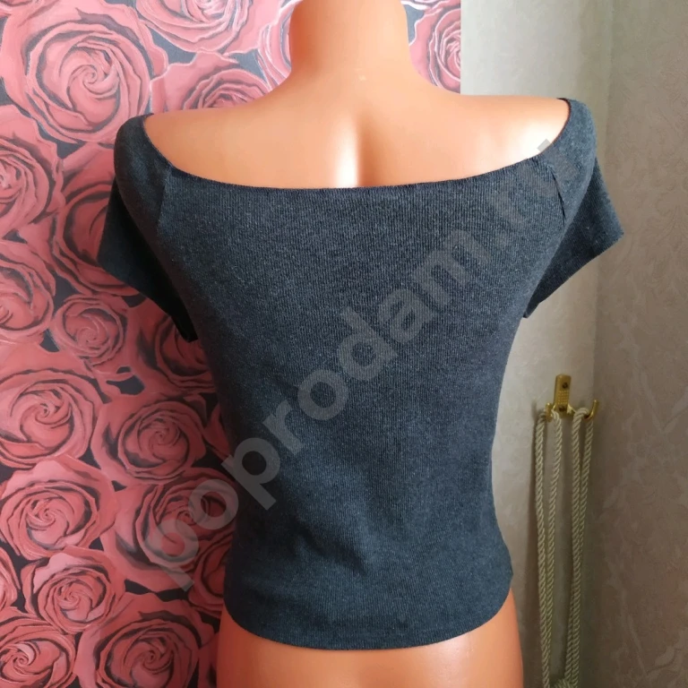 Топ блузка кофточка Твое 50 XL серая тепленькая женская Состав: хлопок