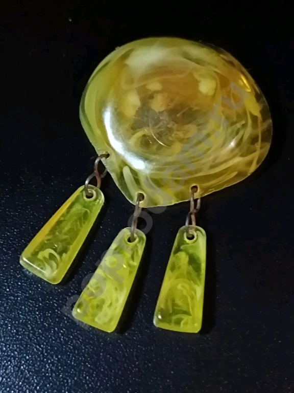 Брошь с Подвесками. Винтаж СССР.