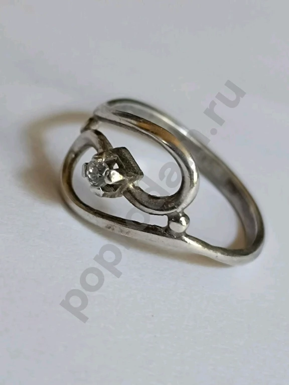 Кольцо. Серебро 925 пробы. Винтаж. Размер 19.