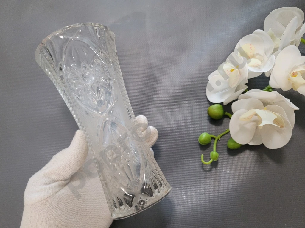 Хрустальная Ваза для цветов Винтаж СССР 18см