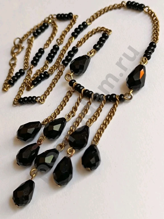 Колье. Чехия. Jablonex. Винтаж. Стекло, Латунь.