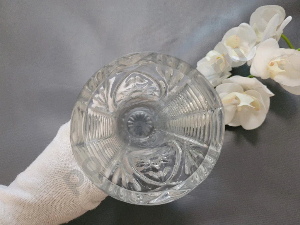 Хрустальная Ваза для цветов Винтаж СССР 18см