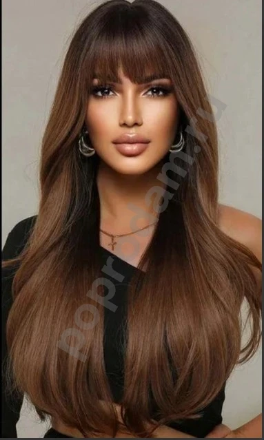 Парик каштановый новый