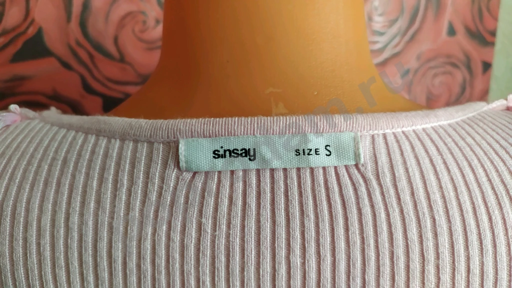 Свитер Sinsay розовый размер S вискоза