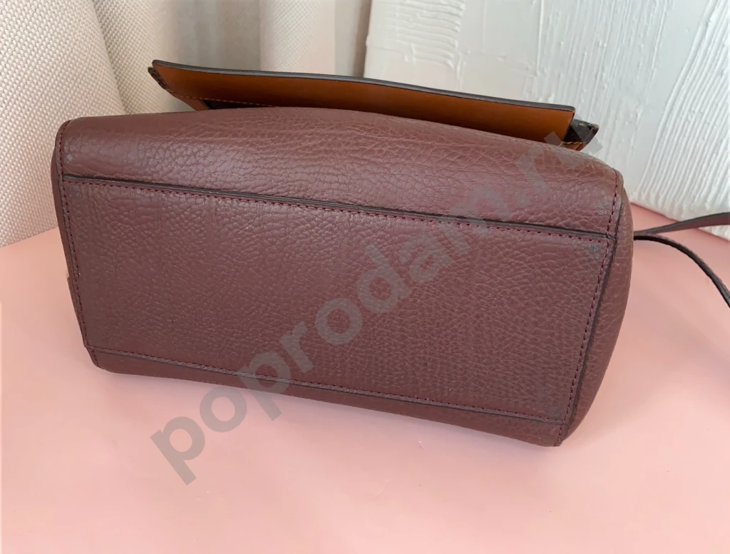 Каркасная бордовая сумка Leo Ventoni кросс-боди Италия