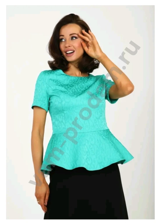 Блузка с баской Размер 54 56