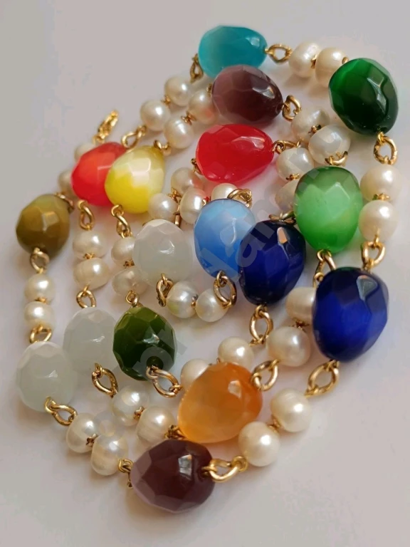 Длинные Бусы Цепочка. Italia Independent. Натуральный Жемчуг.