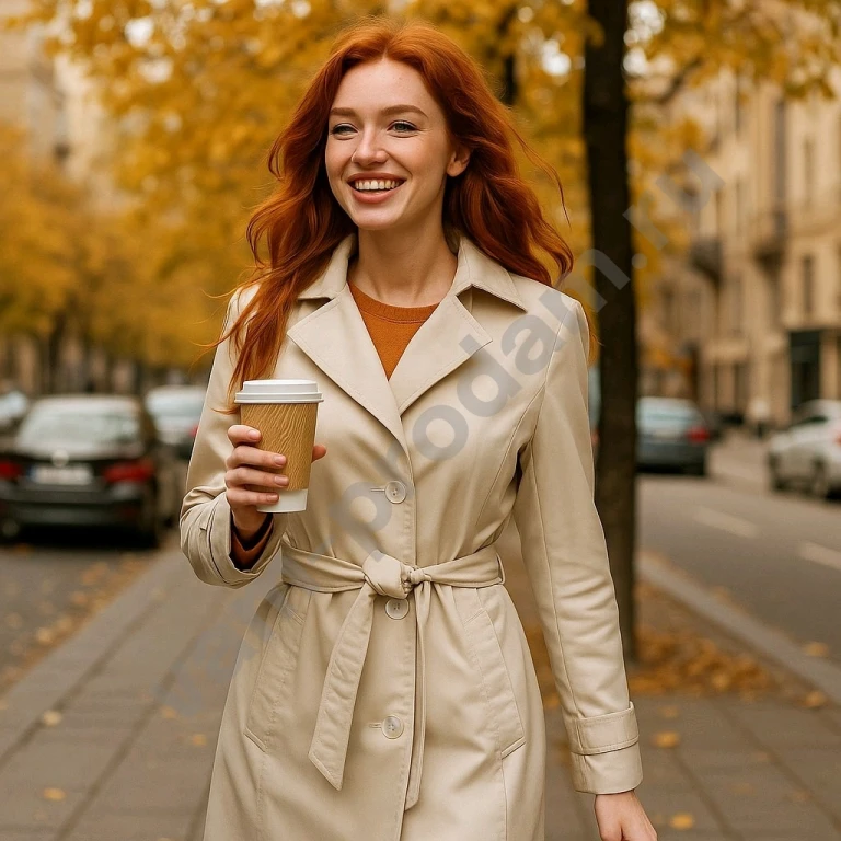 Плащ Остин 46 межсезонье женский под плащевку с поясом