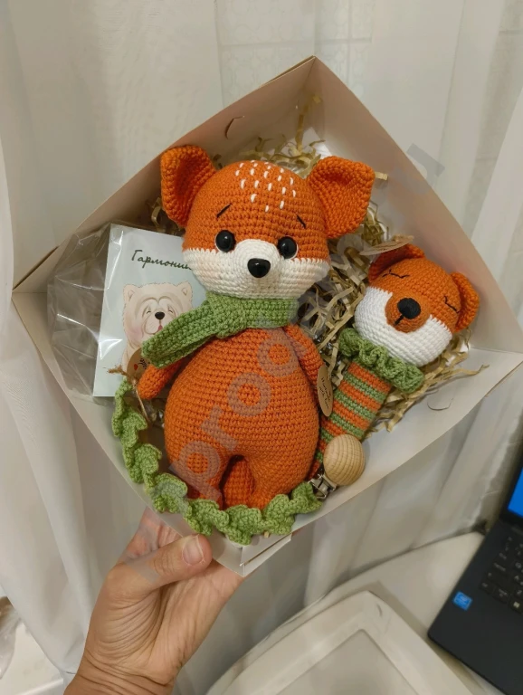 Набор вязанных игрушек ручная работа
