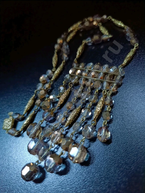 Колье. Чехия. Jablonex. Винтаж. Стекло.