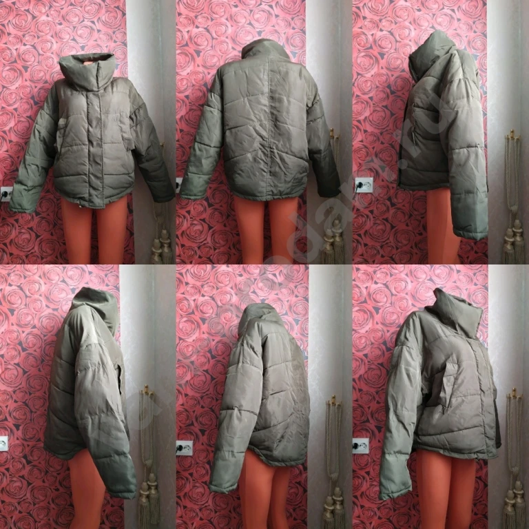 Куртка женская зелёная Размер 50 52