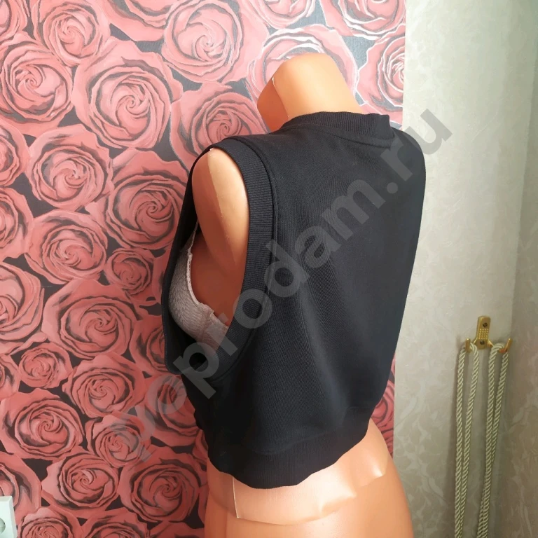 Жилетка S безрукавка H&M топ хлопок Турция