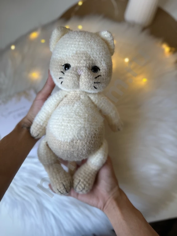 Вязаные игрушки / котик