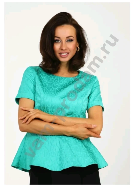 Блузка с баской Размер 54 56