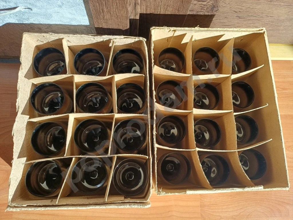 Фужеры бокалы дымчатые хрустальная ваза для фруктов стеклянный салатник