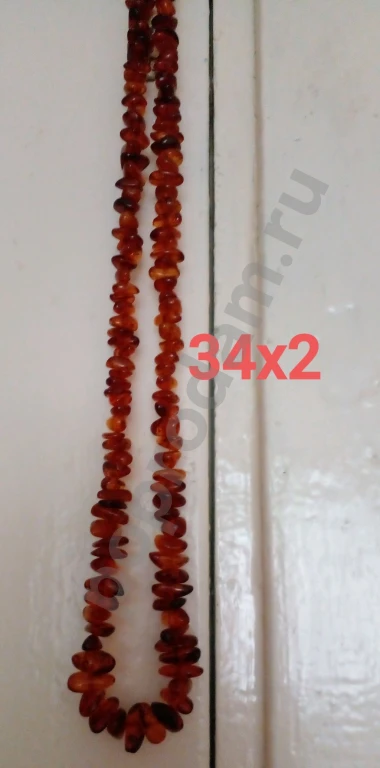 Бусы янтарь
