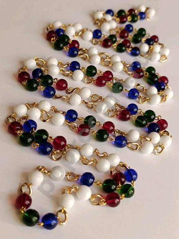 Длинные Бусы Цепочка.1метр 82см. Italia Independent. Стекло.