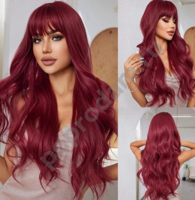 Парик рубиновый новый