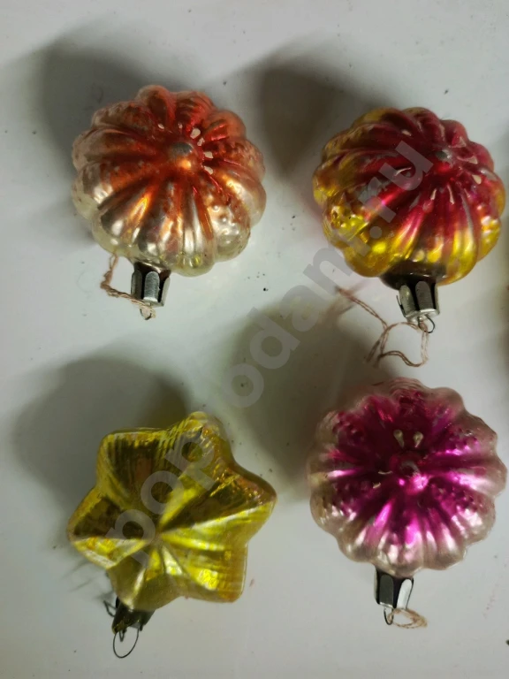 Елочные игрушки СССР Стеклянные. Редкие игрушки СССР Цена за всё. Доставка