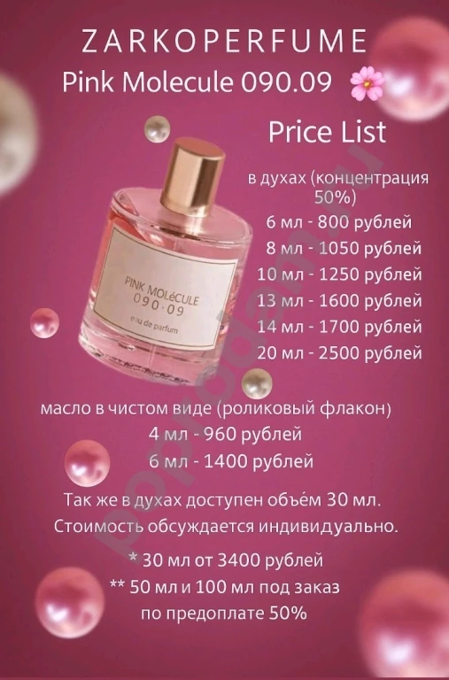 ZARKOPERFUME PINK MOLECULE 090.09