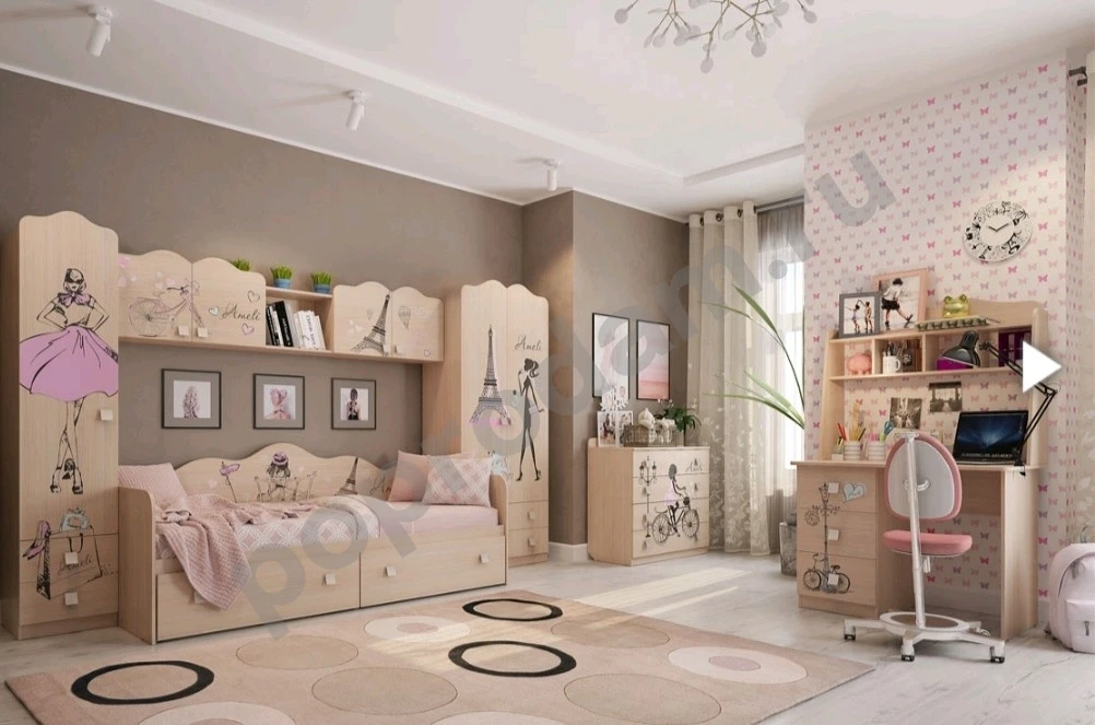 Комплект мебели для детской б/у в отличном состоянии