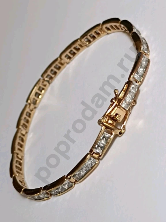 Теннисный Браслет. 14к. Золото 585 проба. 12 грамм.