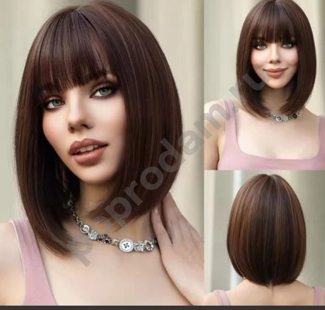 Парик темный новый