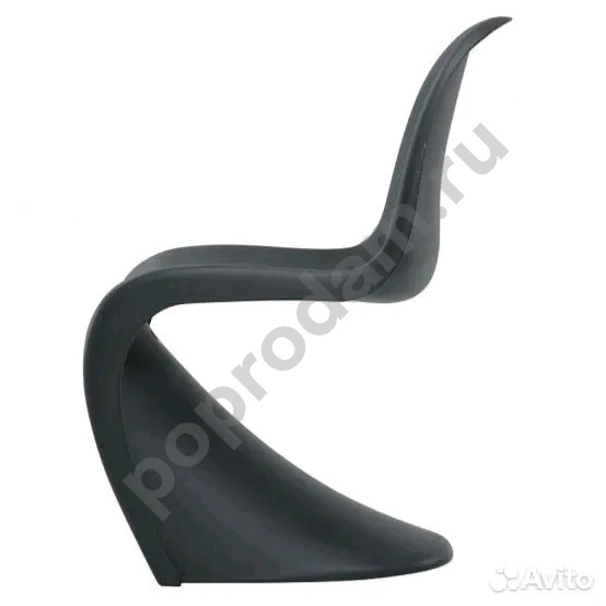 Стул Festa Verner Panton Style Chair Black матовый