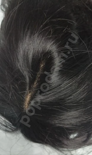 Парик черный волнистый новый