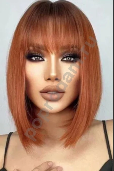 Парик рыжий каре новый