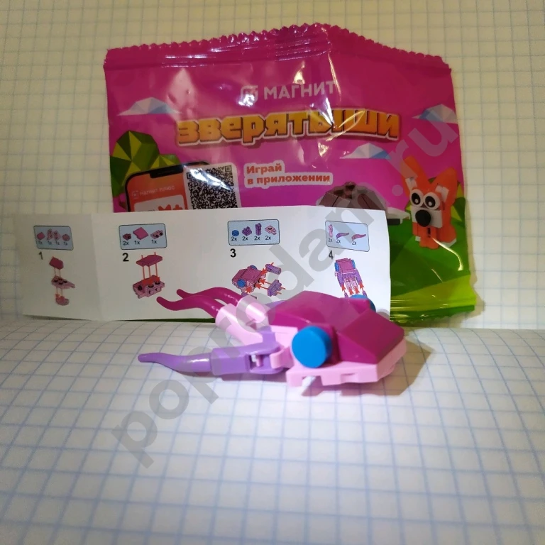 Кальмачо кальмар Зверятыши Магнит конструктор