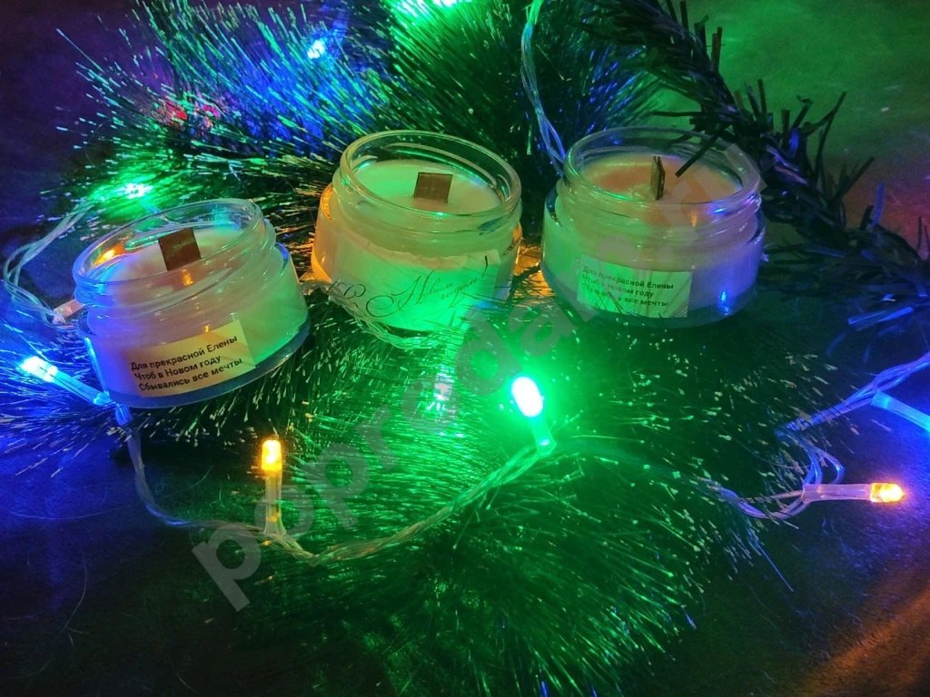 Арома свечи в стеклянной баночке