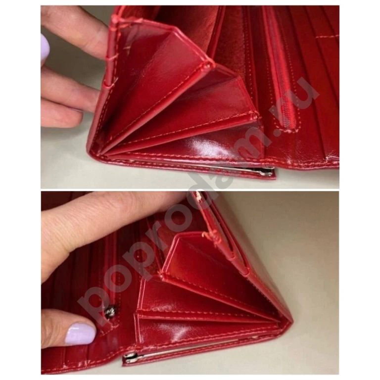 Женский кошелек бордовый красный Ivorx