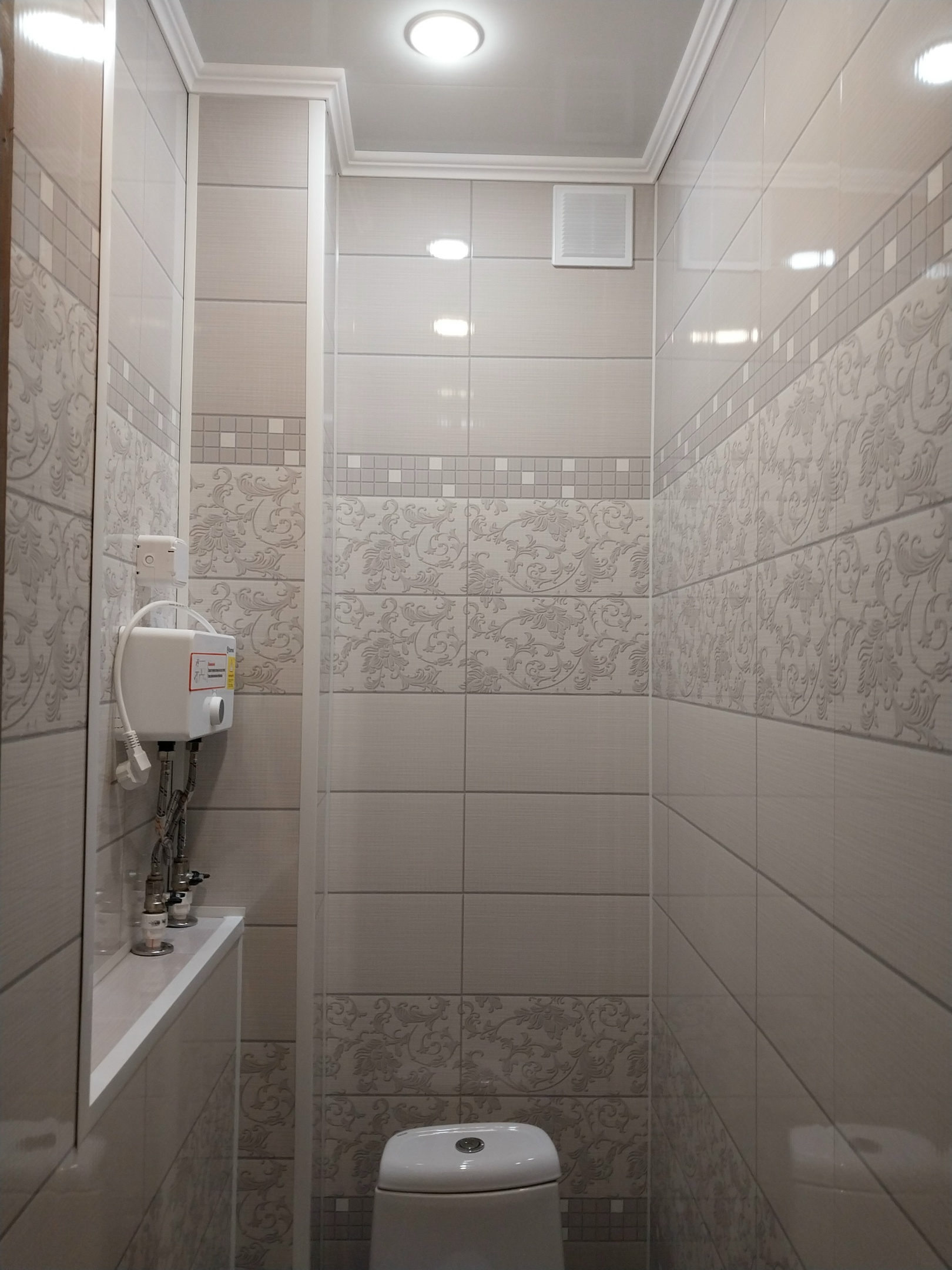 Ремонт ванных комнат, санузлов: туалет панелями (вместе с материалом)