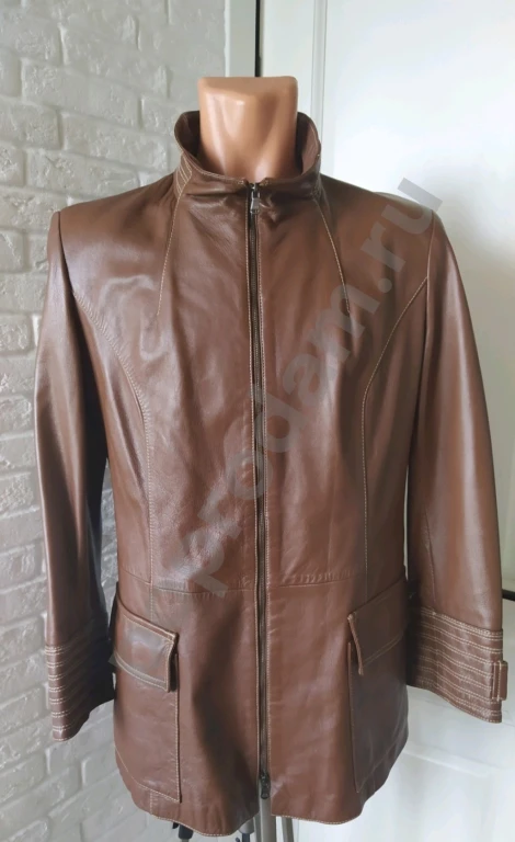 Кожаная женская куртка 50 Италия