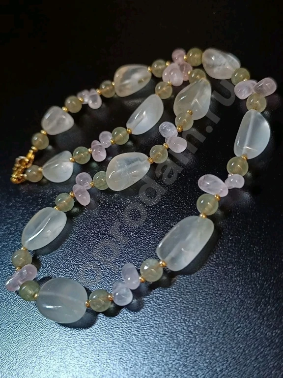 Бусы. Italia EcoMix. Натуральный камень.