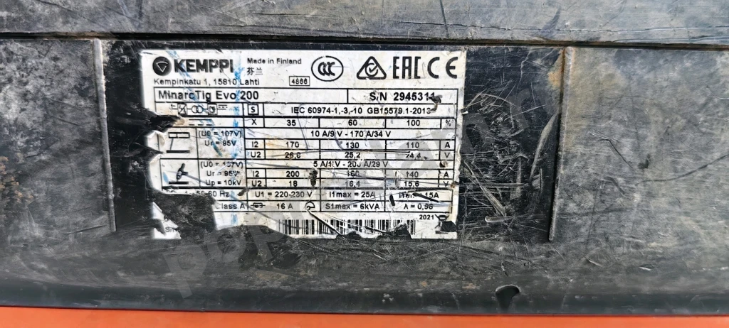 Сварочный инвертор Kemppi MINARCTIG EVO 200MLP TIG