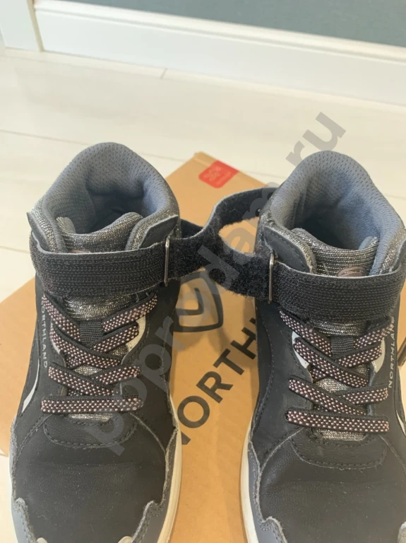 Ботинки осенние для девочки утепленные размер 32