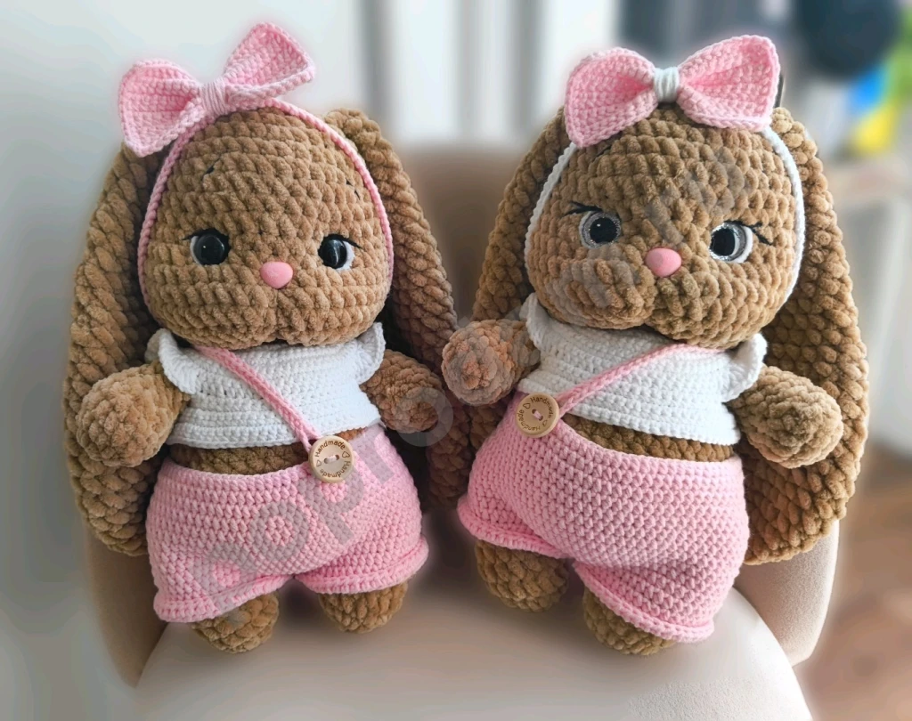 Вязаный зайка