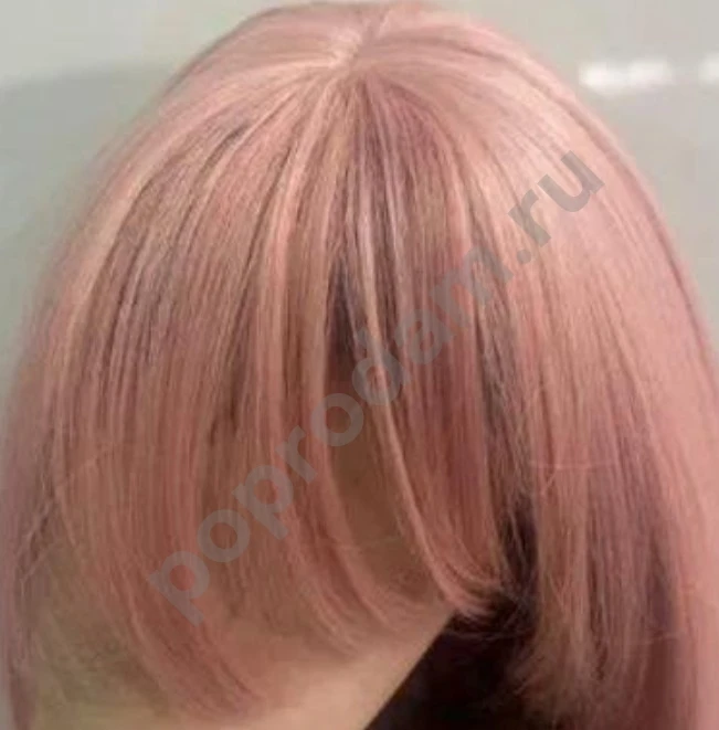Парик розовый каре новый
