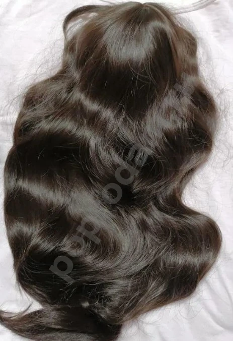 Парик черный длинный новый