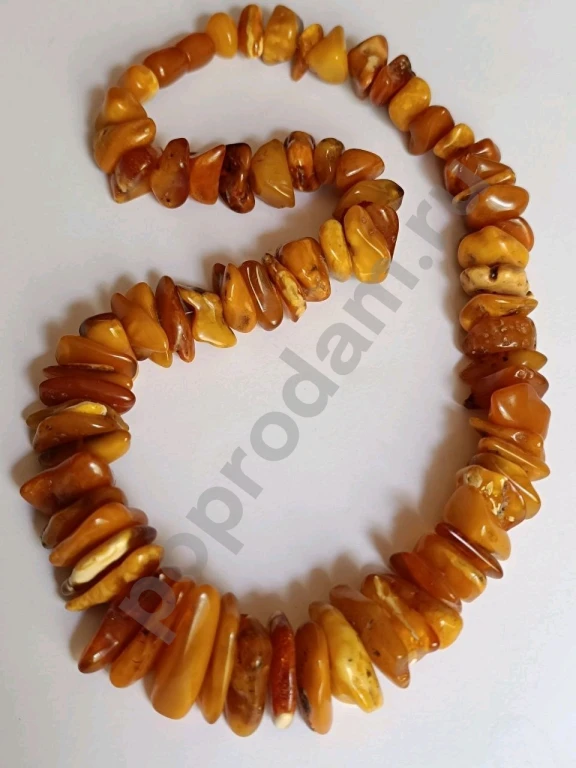 Бусы. Натуральный Янтарь Желток. Винтаж.