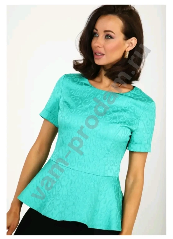 Блузка с баской Размер 54 56